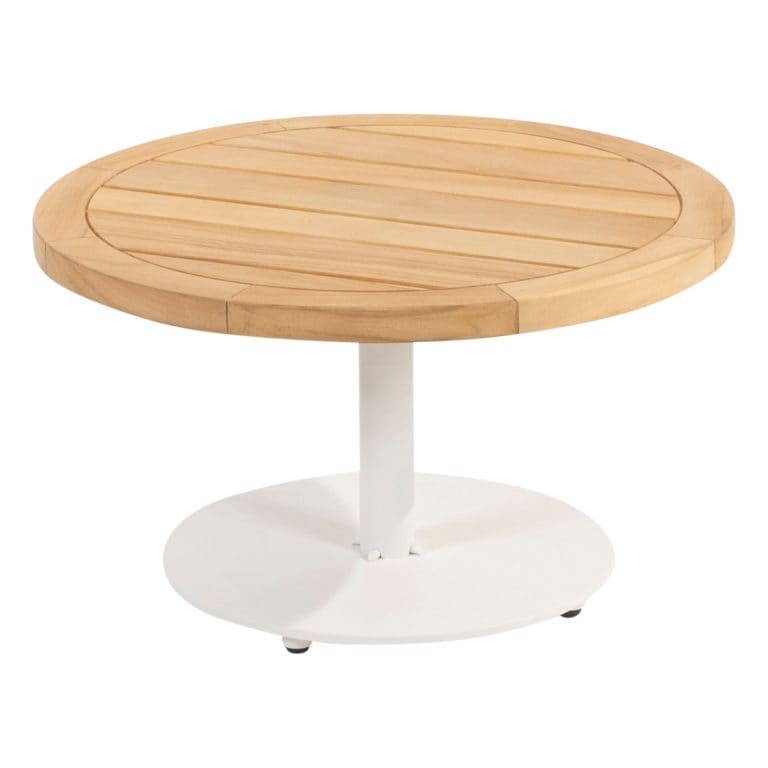 214063_-Volta-coffeetable-60x32cm-White-_01-768x768 4 Seasons Outdoor Volta lounge tafel 60 cm rond White - Afbeelding 1