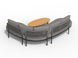 Tierra Outdoor Fumanu lounge set Charcoal - Afbeelding 2