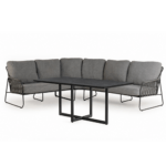 Tierra Outdoor Rivera corner set Mountain Grey 4 delig