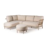Tierra Outdoor Fresca chaise lounge rechts champagne