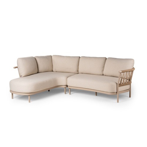 Tierra Outdoor Fresca chaise lounge rechts champagne