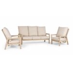 Tierra Outdoor Sevilla sofa set met 3 zits bank Champagne 3 delig