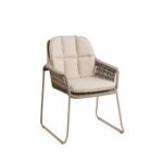 Tierra Outdoor Rivera dining chair champagne