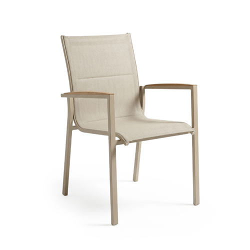 Tierra Outdoor Foxx dining chair champagne