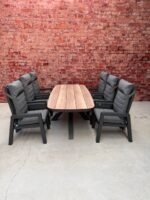 Sens Line Montana dining set 7 delig met Bradford Woodlook tafel - Afbeelding 2