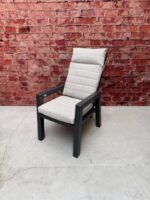 Sens Line Santana dining chair verstelbaar antraciet met naturel kussen - Afbeelding 2