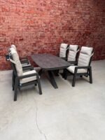 Sens Line Santana dining set 7 delig met Bradford Grey tafel - Afbeelding 2