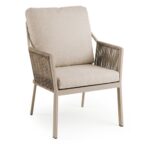 Tierra Outdoor Liv low dining chair champagne