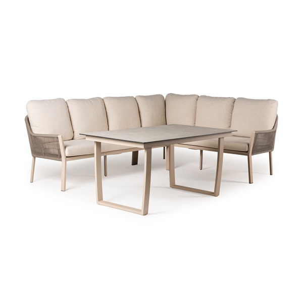 Tierra Outdoor Liv dining set champagne
