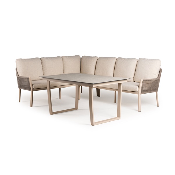 Tierra Outdoor Liv dining set champagne