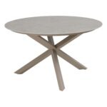 4 Seasons Outdoor Prado dining tafel Keramiek Latte 130 cm rond
