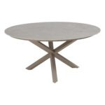 4 Seasons Outdoor Prado dining tafel Keramiek Latte 160 cm rond