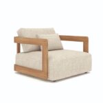 Gescova Outdoor Rafa lounge chair ecru/taupe Teak