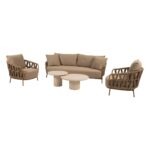 4 Seasons Outdoor Biarritz sofa set 5 delig Amber
