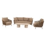 4 Seasons Outdoor Biarritz sofa set 4 delig Amber