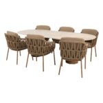 4 Seasons Outdoor Biarritz dining set 7 delig Amber met Colorado 240 cm tafel