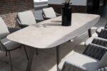 4 Seasons Outdoor Taste Manolo High Dining Tafel 180 cm Terre - Afbeelding 2