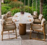 4 Seasons Outdoor Marina dining set 7 delig Amber met Colorado 240 cm tafel - Afbeelding 2