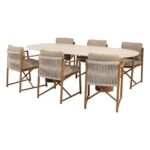 4 Seasons Outdoor Marina dining set 7 delig Amber met Colorado 240 cm tafel