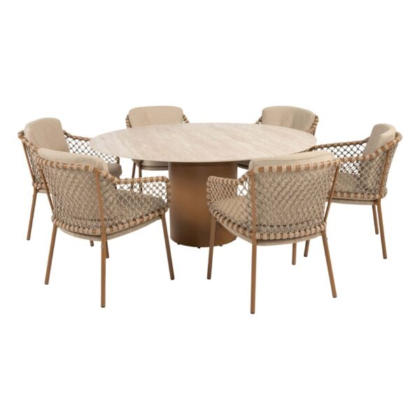 4 Seasons Outdoor Martinique dining set 7 delig Amber met Colorado 160 cm tafel