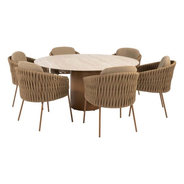 4 Seasons Outdoor Molina dining set 7 delig Amber met Colorado 160 cm tafel