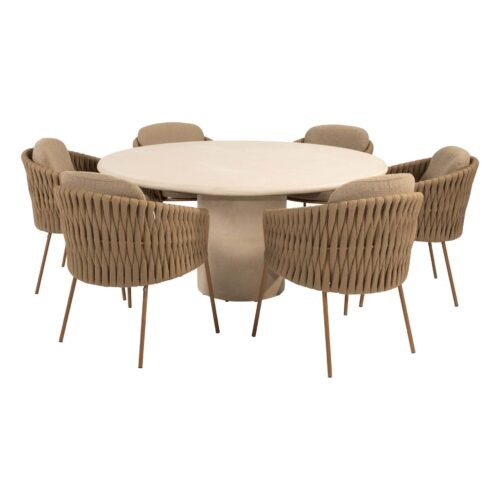 4 seasons molina hampton 160 4 Seasons Outdoor Molina dining set 7 delig Amber met Hampton 160 cm tafel