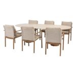 4 Seasons Outdoor Safina dining set 7 delig Amber met Colorado 240 cm tafel