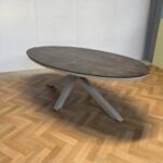 Sens Line Luccio dining tafel ovaal 220 cm Dark / Sand