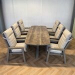 Sens Line Valerie dining set Taup 7 delig - Afbeelding 3