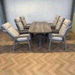 Sens Line Valerie dining set Taup 7 delig - Afbeelding 2