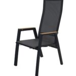 Lesli living amir teak negro dining chair