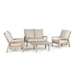 Tierra Outdoor Sevilla sofa set met 2 zits bank Champagne 4 delig
