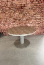 Sens Line Bonita dining tafel 134 cm rond Taupe Nonwood - Afbeelding 2