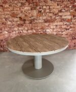 Sens Line Bonita dining tafel 134 cm rond Taupe Nonwood